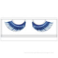 Soft / Colorful Synthetic Feather Fake Eyelash With Lash Glue For Party